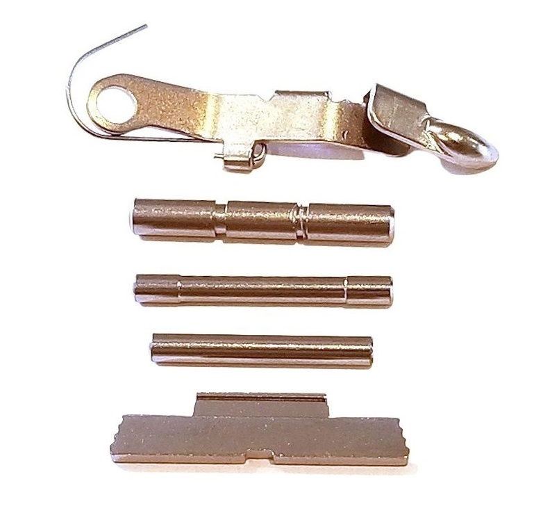 GHOST BULLET CHROME EXTENDED CONTROLS KIT FOR GLOCK GENERATION 1,2,3 ...