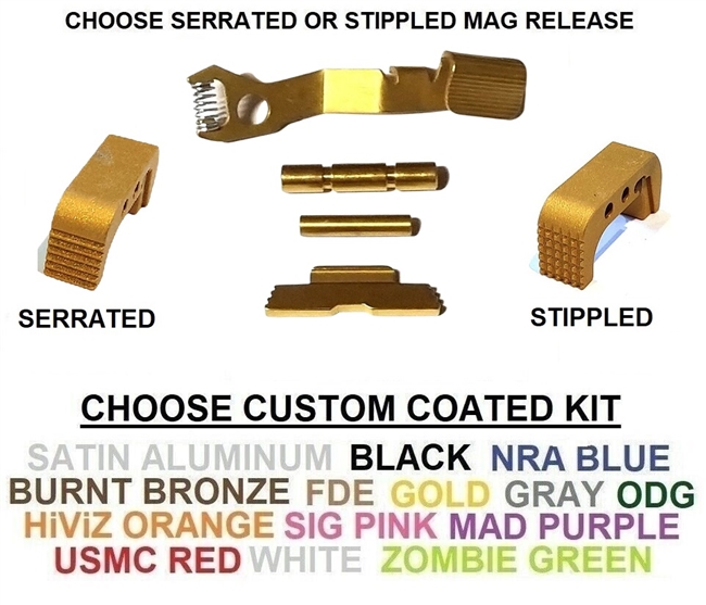 TANGO DOWN Slide Stop, Control Kit and Mag Release For Glock 42 43 43X ...