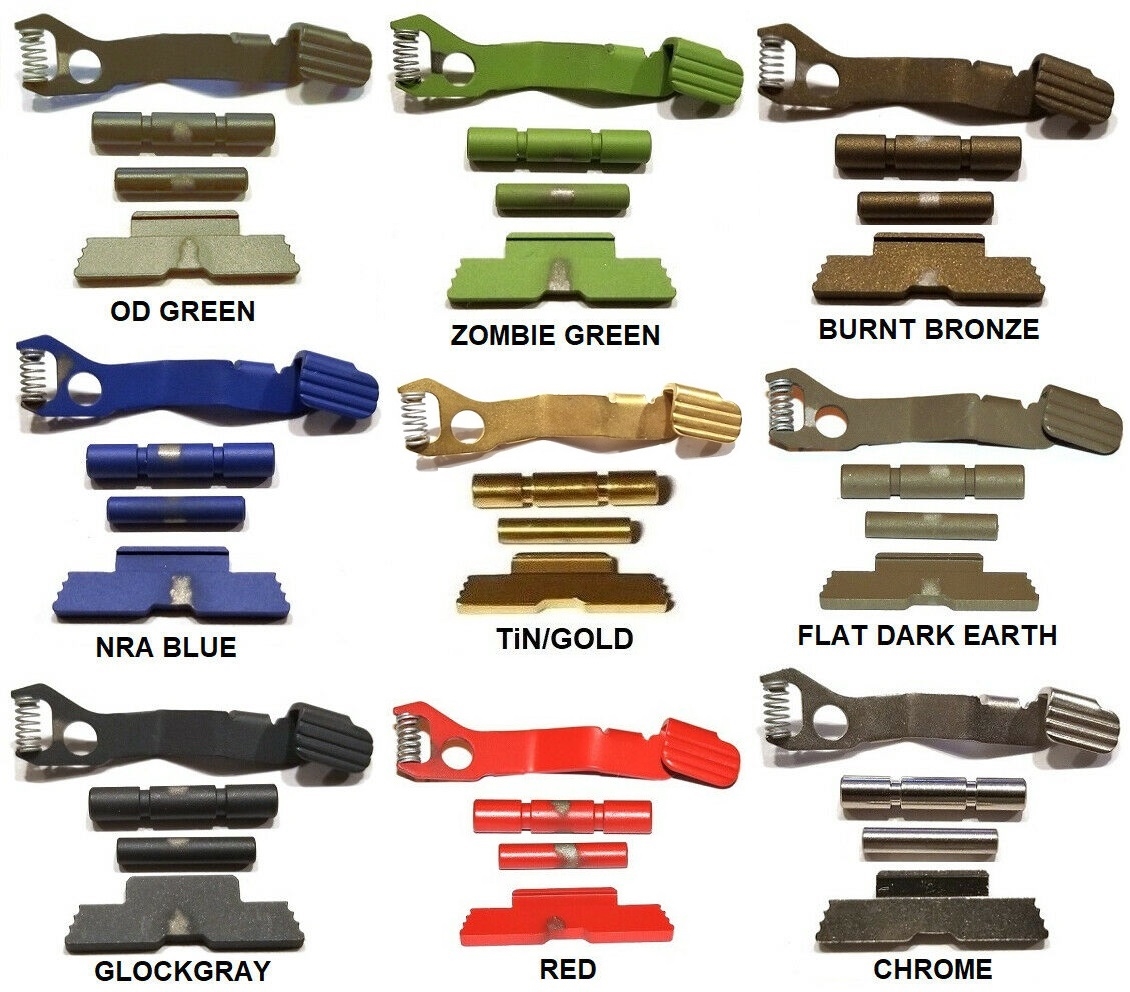 For GLOCK 42 43 43X 48 Factory OEM Slide Stop With Pin Kit And Extended ...