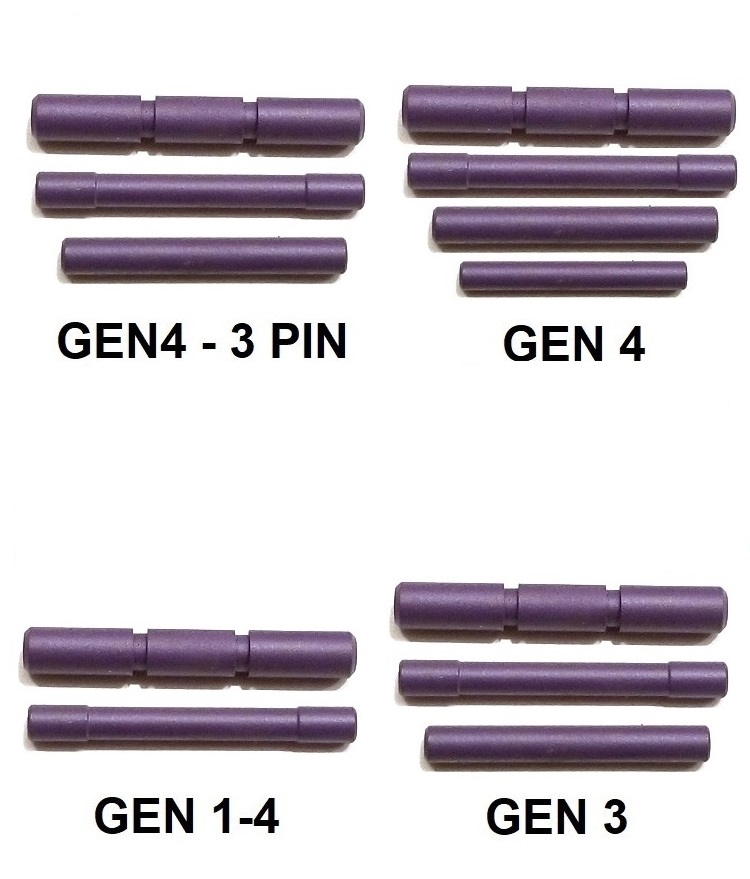 4-Piece Stainless Steel Trigger Housing & Locking Block Pin Kit For Glock Gen 4 Pistols 7 thumbnail image