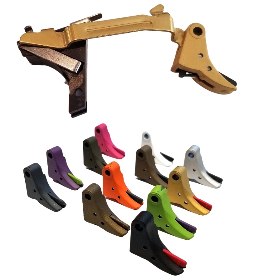thumbnail image 2 of CURVED FACE CARRY TRIGGER W/ BAR FOR GEN 3 FOR GL0CK MOD 17, 19, 23, 26, 27, B/R 2 of 5