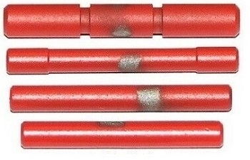 Red Stainless Steel 4-Pin Kit For Glock 17, 19, 20, 21, 22, 23, 26, 27, 34, 35